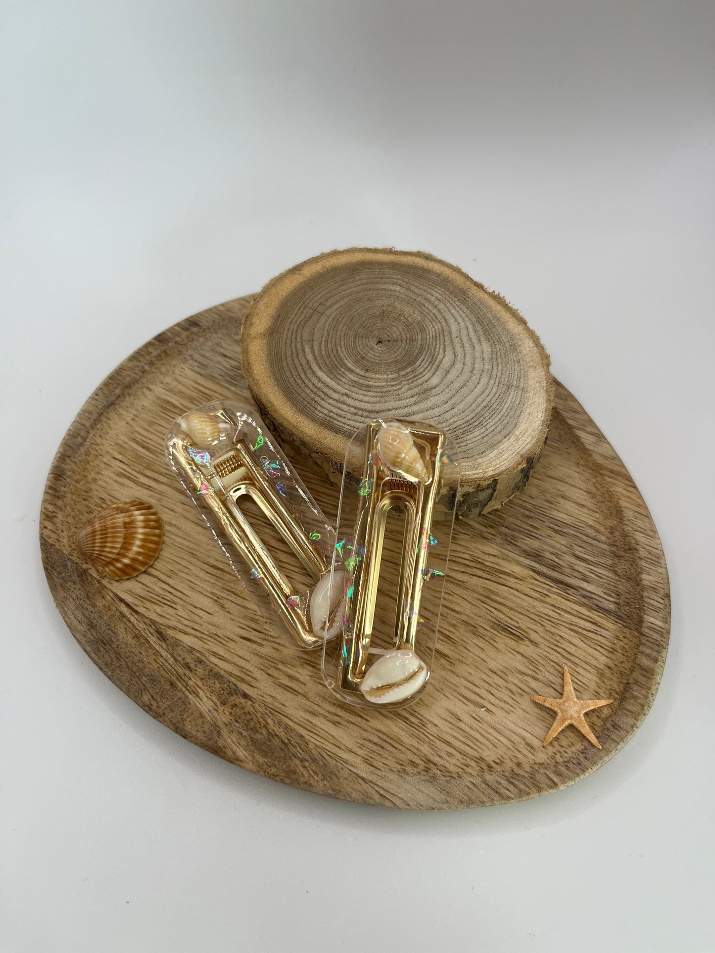 Pinces Résines Coquillage Multicolore